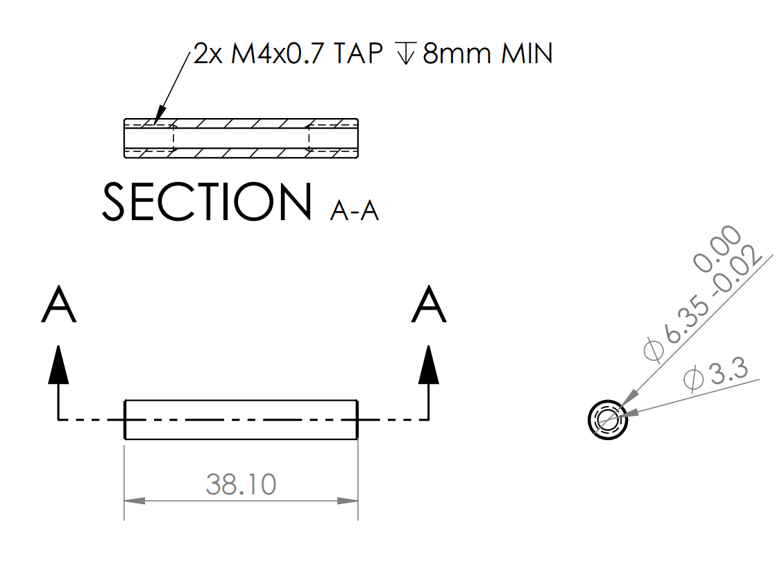 Antweight 2207 Hubmotor Titanium Shaft