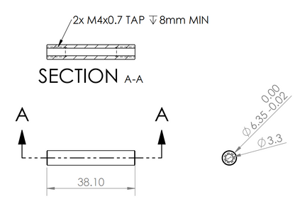 Antweight 2207 Hubmotor Titanium Shaft