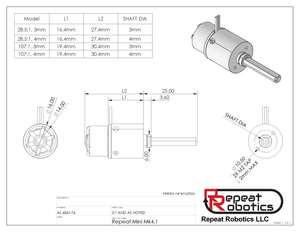 Mini Brushless 1106 Mk4.1 - Antweight planetary gearmotor (1pcs)